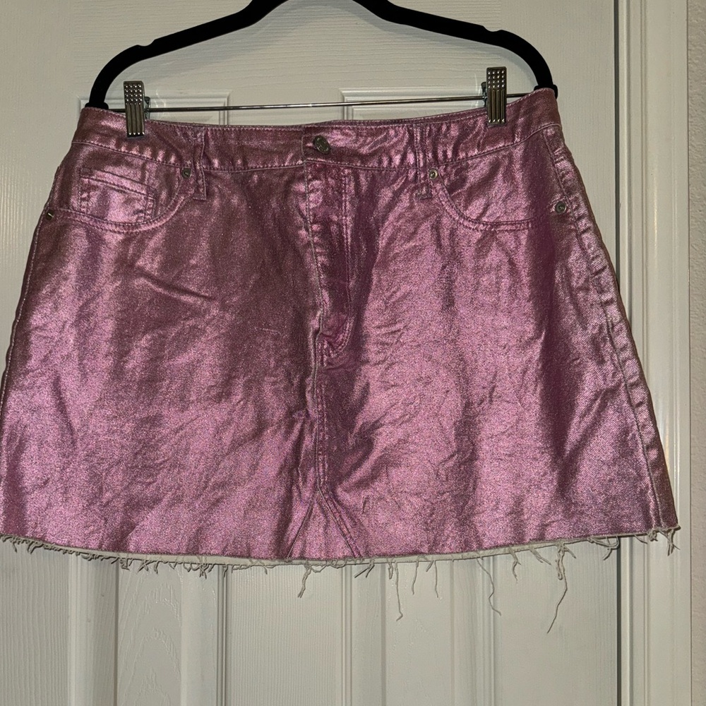 Wild Fable Pink Metallic Skirt